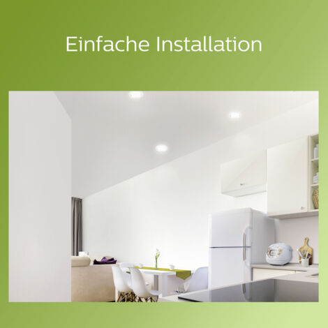 Philips 8720169308206 Diamond Einbauleuchte LED 6.5 W Weiß