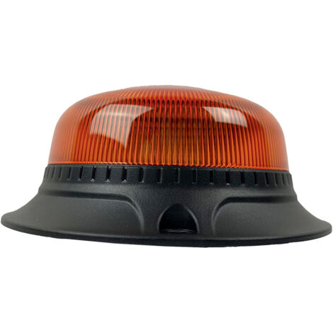 Mini Luce A LED Berger & Schröter 12/24 V Con Base Fissa E Flash Regolabile Singolo/doppio, Per Carrelli Elevatori E Macchine Da Lavoro, Autorizzata Per Uso Stradale Con Permesso Speciale