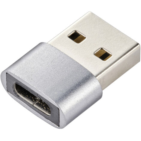 Renkforce USB 2.0 Adapter [1x USB 2.0 Stecker A - 1x USB-C® Buchse]   Aluminium-Stecker (1/4)