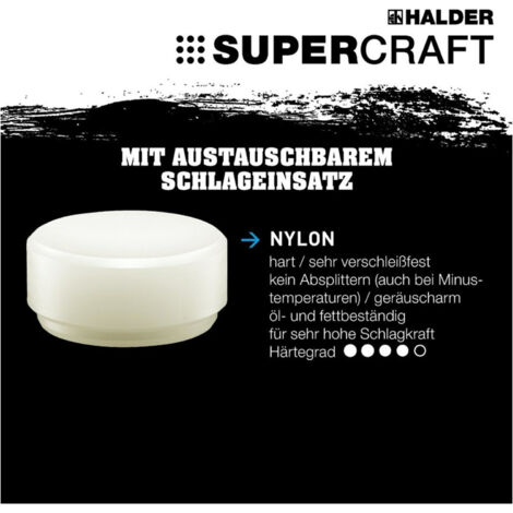 Halder Schonhammerkopf SUPERCRAFT Kopf-Ø 45 mm - 3508045