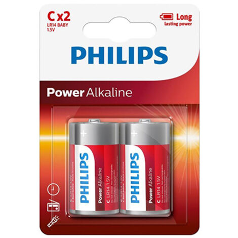 Philips Power LR14 Baby (C)-Batterie Alkali-Mangan 1.5 V 2 St. (1/2)