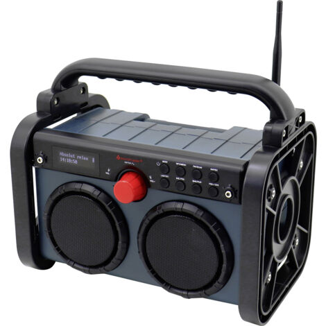 soundmaster DAB85BL Baustellenradio DAB+, UKW AUX, DAB+, UKW Blau, Schwarz (1/5)