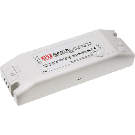 Mean Well PLC-60-27 LED-Treiber, LED-Trafo  Konstantspannung, Konstantstrom 62 W 2.3 A 27 V/DC nicht