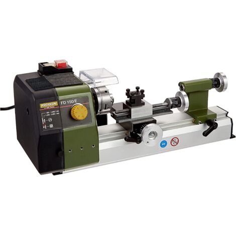 Proxxon Feindrehmaschine FD 150/E, präzise Drehbank mit 2-stufigem Riemenantrieb