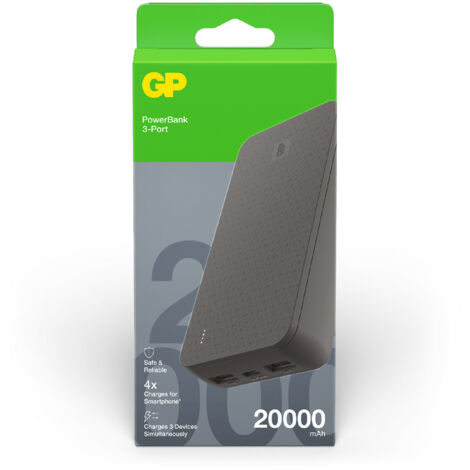 GP B+ Powerbank 20000 mAh LiPo USB-A, USB-C® Grau