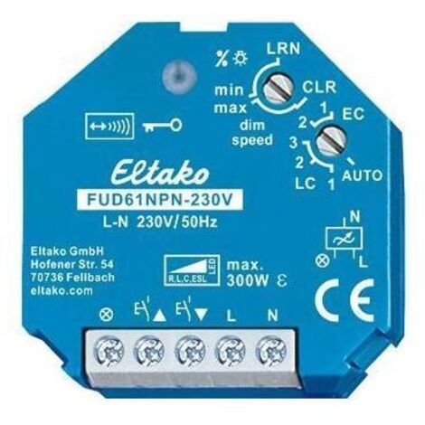 FUD61NPN-230V Eltako Funk Aktor Dimmschalter Unterputz (1/5)