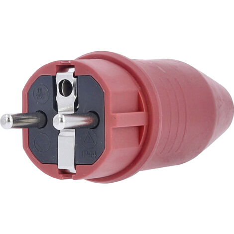 as - Schwabe Gummistecker rot 230V 16A IP44
