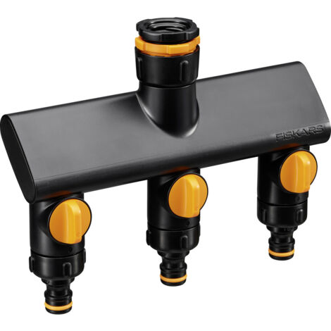 Fiskars 1070578 Comfort 3-Wege-Verteiler mit Regulierventil (1/5)