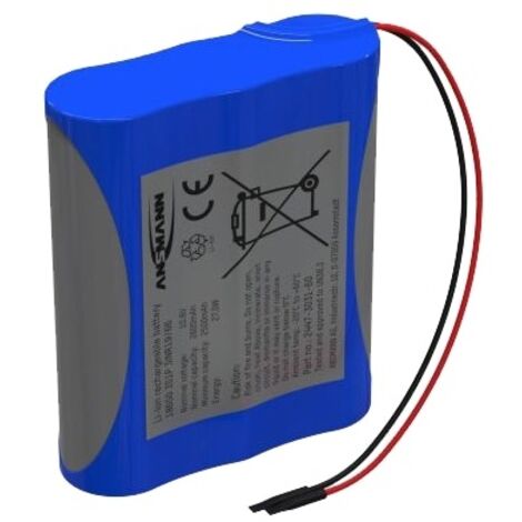 Ansmann 3S1P Akkupack 3x 18650 Kabel Li-Ion 10.8 V 2600 mAh (1/3)