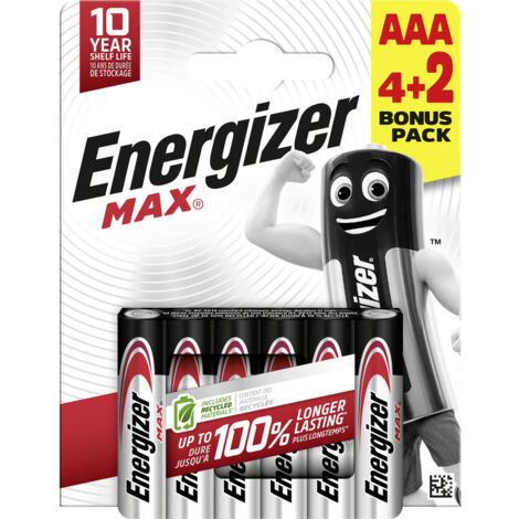 Energizer Max Micro (AAA)-Batterie Alkali-Mangan  1.5 V 6 St.
