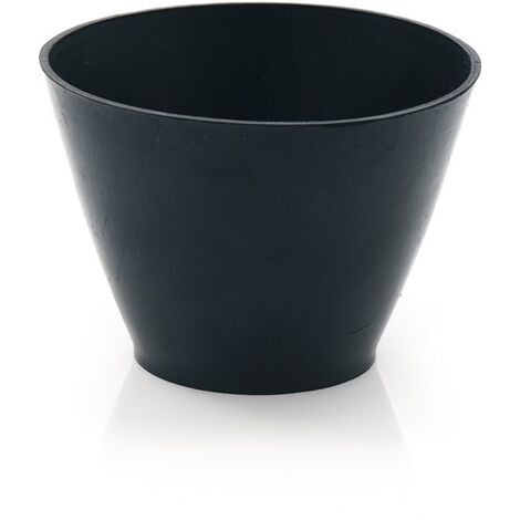 Gipsbecher H.130mm D.oben:125/unten:90mm kon.f.Nitrolacke geeignet TPE schwarz