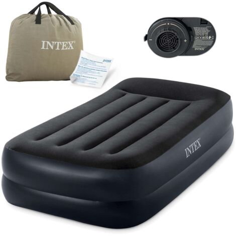 Intex 64122ND DuraBeam PillowRestRaised Luftbett (L x B x H) 191 x 99 x 42 cm Schwarz