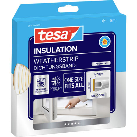 TESA Silikondichtung 6 m Weiß