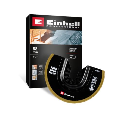 Einhell 708058 Sägeblatt halbr. BIM-TI, 88mm Bimetall Tauchsägeblatt 88 mm 1 St. (1/5)