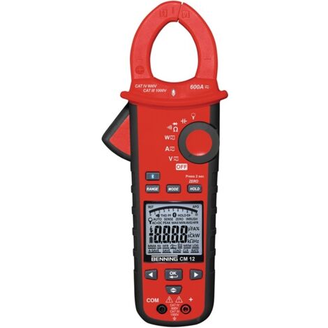 Benning CM 12 Stromzange CAT IV 600 V Anzeige (Counts): 9999