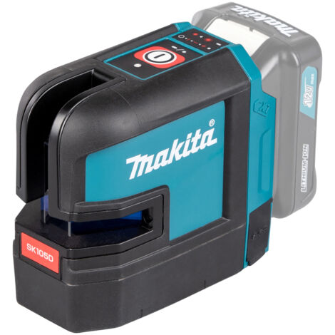 Makita – Akku-Kreuzlinienlaser rot 12V max. SK105DZ – selbstnivellierend – Sichtweite 25m – IP54 Schutz – XPT-Technologie – Transporttasche (1/5)