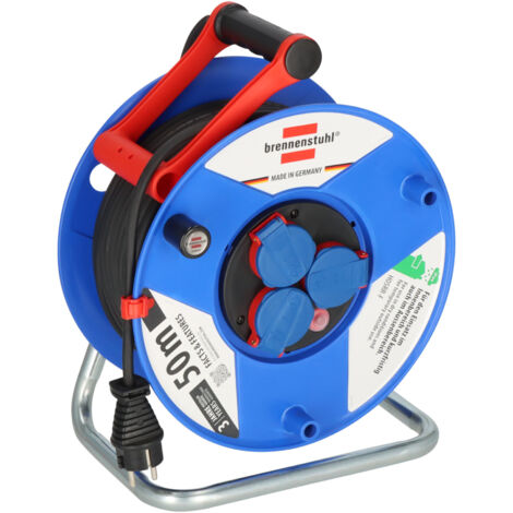 Brennenstuhl 1208230 Kabeltrommel 50 m Schwarz Schutzkontakt-Stecker