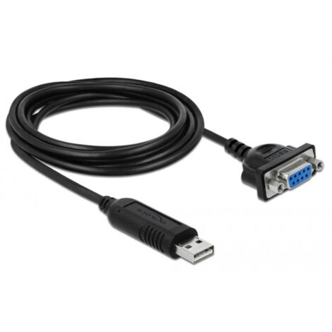 Delock USB 2.0 Adapter [1x USB 2.0 Stecker A - 1x Seriell (9pol.)] 66281 1.8 m (1/3)
