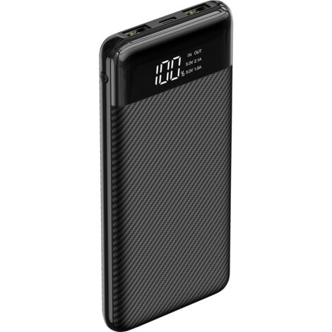 XCell Powerbank 10000 mAh LiPo Schwarz Statusanzeige (1/4)