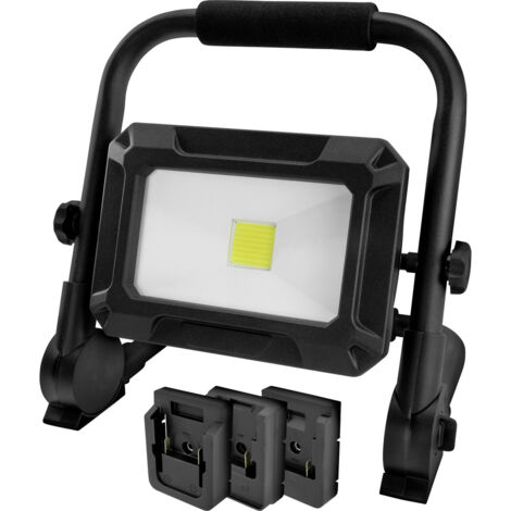 Ansmann 1600-0639 LED Strahler FL30W 18V Powertool-Akkupacks, inkl. Adapterplatten COB LED, Akkubetr (1/5)