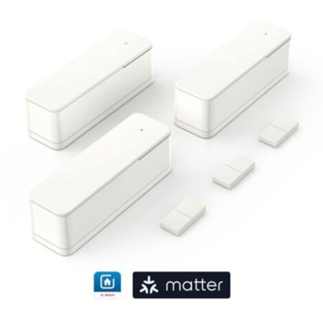 Bosch Smart Home Tür-Fenster- kontakt II [+M], 3 Stück, weiß