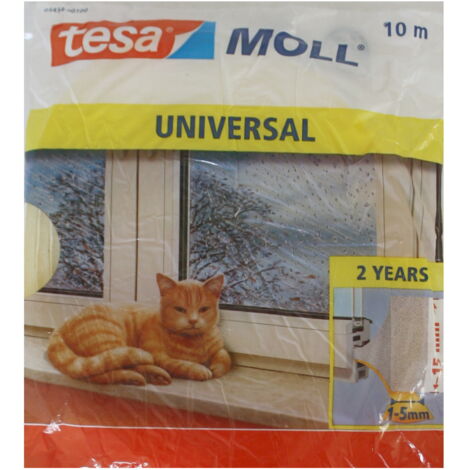 Tesa Moll Universal Schaumstoff Fenster- und Türdichtung 10m&nbsp05454