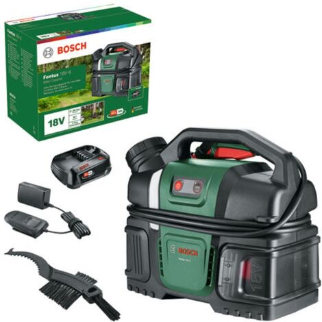 Bosch Akku-Reinigungsgerät für Außen Fontus 18V-6, Fahrradreinigungsgerät, incl. 1x Akku PBA 2 Ah, Ladegerät, Kartonschachtel (1/5)