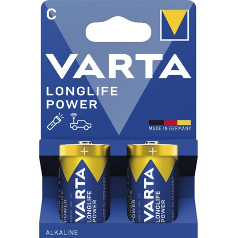 VARTA Batterie Longlife Power Alkaline C Baby LR14 1.5V 1Bli=2Stk