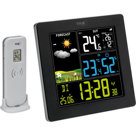 TFA Dostmann Funk-Wetterstation mit Farbdisplay SUN 2 35.1174.01 Funk-Wetterstation Vorhersage für 1 (1/5)