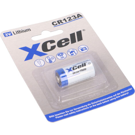 XCell CR123A 2/3A Lithium Batterie – 1500 mAh für Ihre Geräte (1/5)
