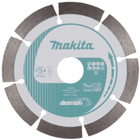 Makita tarcza diamentowa 115x22,23mm Segment (na sucho) beton, cegła, marmur