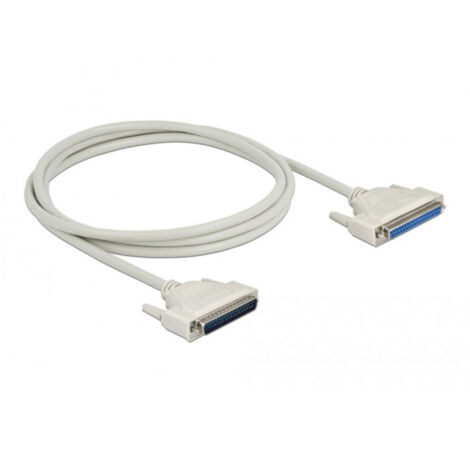 Delock Seriell Anschlusskabel [1x D-SUB-Buchse 37pol. - 1x D-SUB-Stecker 37pol.] 2 m Beige (1/2)