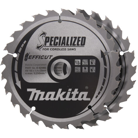 Makita  B-62985-2 Kreissägeblatt-Set 165 x 20 x 1.4 mm Zähneanzahl: 25 2 St. (1/3)