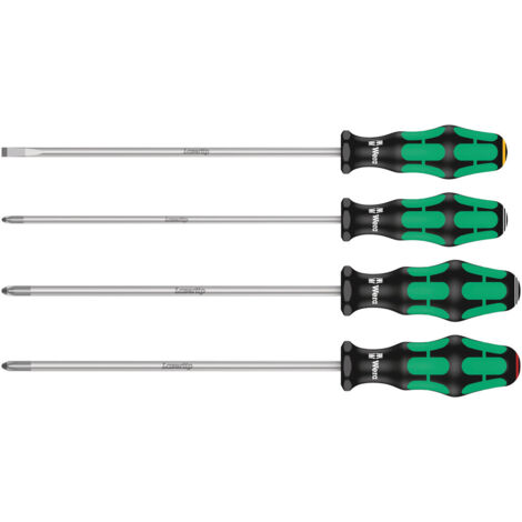 Wera 335/350/355/4 Schraubendrehersatz Kraftform Plus Lasertip 200mm 05347736002