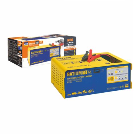 Batterieladegerät BATIUM 15-12 6/12 V effektiv:11/arithmetisch:7-10-15 A GYS