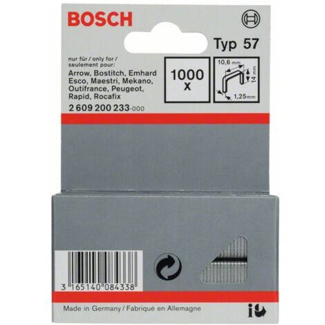Bosch Flachdrahtklammer Typ 57 10,6 x 1,25 x 14 mm
