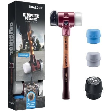 Halder SIMPLEX-Plusbox Starterkit 3027s026 Schonhammer mittelhart 2600 g 160 mm 1 St. (1/5)