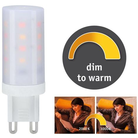Paulmann LED Stiftsockel, G9, 4 W = 26 W, 270 lm, 2000 - 3000 K, Dimmbar
