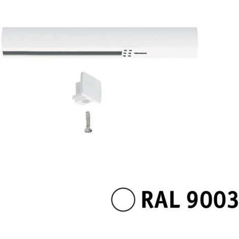 Paulmann 956.42 URail Einspeisung Ende 161x18mm max.1000W Kunststoff Signalweiß