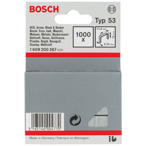 Bosch 1 609 200 367 Heftklammern 1000 Heftklammern