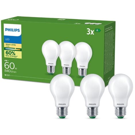Philips 8720169283909 LED EEK A (A - G) E27 4 W = 60 W Warmweiß 3 St. (1/5)