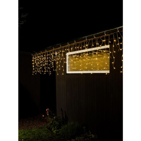 Konstsmide Lichtervorhang-Eisregen Außen 24 V EEK: E (A - G) 400 LED Bernstein (1/4)