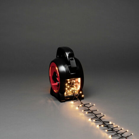 Konstsmide Compactlights Lichterkette mit Kabelaufroller | Micro LED-Aufrollsystem | 4,4?26 m | IP44 (1/5)