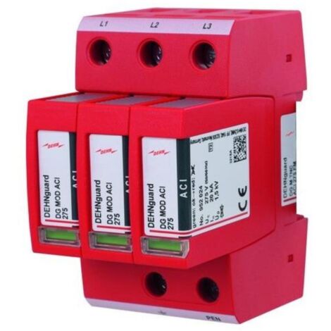 Dehn Überspannungsableiter Typ 2 DEHNguard M 3-polig Uc 275V mit ACI-Technologie 952330 (1/3)