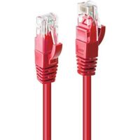 LINDY 48033 RJ45 Netzwerkkabel, Patchkabel CAT 6 U/UTP 2.00 m Rot 1 St.
