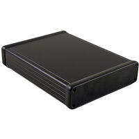 Hammond Electronics 1455U2202BK Universal-Gehäuse 220 x 191 x 66 Aluminium extrudiert Schwarz (elo