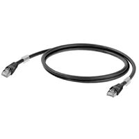 Weidmüller 1251610005 RJ45 Netzwerkkabel, Patchkabel CAT 6a S/FTP 0.50 m Schwarz UL-zertifiziert 1 S
