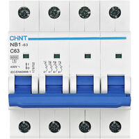 Chint 179749 NB1-63 4P C40 6kA DB Leitungsschutzschalter 4polig 40 A 240 V, 415 V