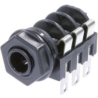 Neutrik NMJ6HC-S Klinken-Steckverbinder 6.35 mm Buchse, Einbau horizontal Polzahl: 3 Stereo Schwarz