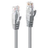 LINDY 48007 RJ45 Netzwerkkabel, Patchkabel CAT 6 U/UTP 10.00 m Grau 1 St.